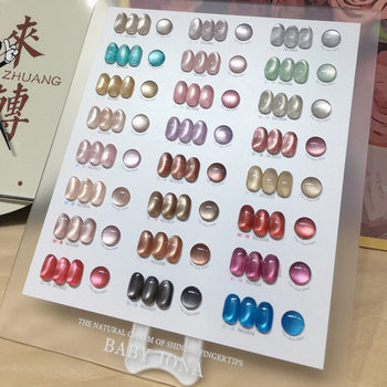 Cat's Eye Nail Polish Gel Set 202524 Colors Light-Chasing Crystal Nail Salon Special Phototherapy Gel Cat's Eye Wearable Nails