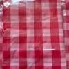 100 Disposable Tablecloths Plastic Thickeneded Tablecloths Plaid Cloth Restaurant Hotel Food Stall Round Table Square Placemats