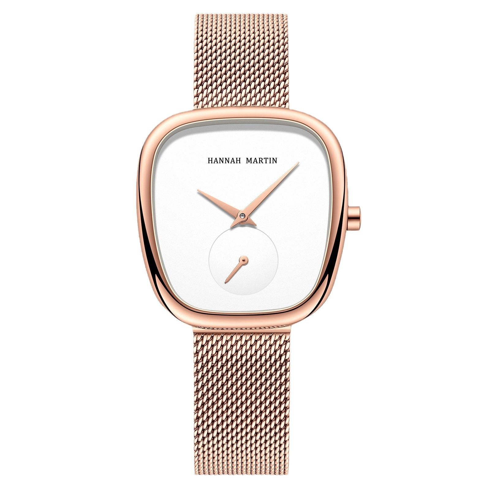 Nordic Simple Style Women's Woven Mesh with Small Dial Women's Watch Cross-border E-commerce Amazon Gold Watch