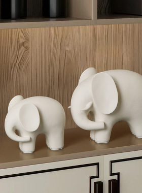 招财大象酒柜摆件客厅档轻奢玄关桌面家居装饰级感工艺品