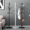 Clothes Rack Floor-Standing Vertical Iron Clothes Rack Bedroom Coat Rack Floor-Standing Bag Rack Living Room Home Clothes Rack