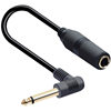 Microphone Audio 6.3/6.35/6.5 Male to Female Mono Elbow Audio Cable Microphone Connection Cable