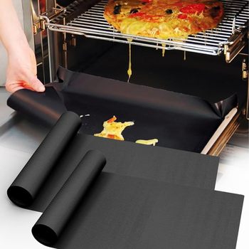 Non-Stick Bbq Grill Mat, High Temperature Resistant, 0.2mm Thick, Oven Mat, Non-Stick Grill Rack, Suitable for Camping and Home Use
