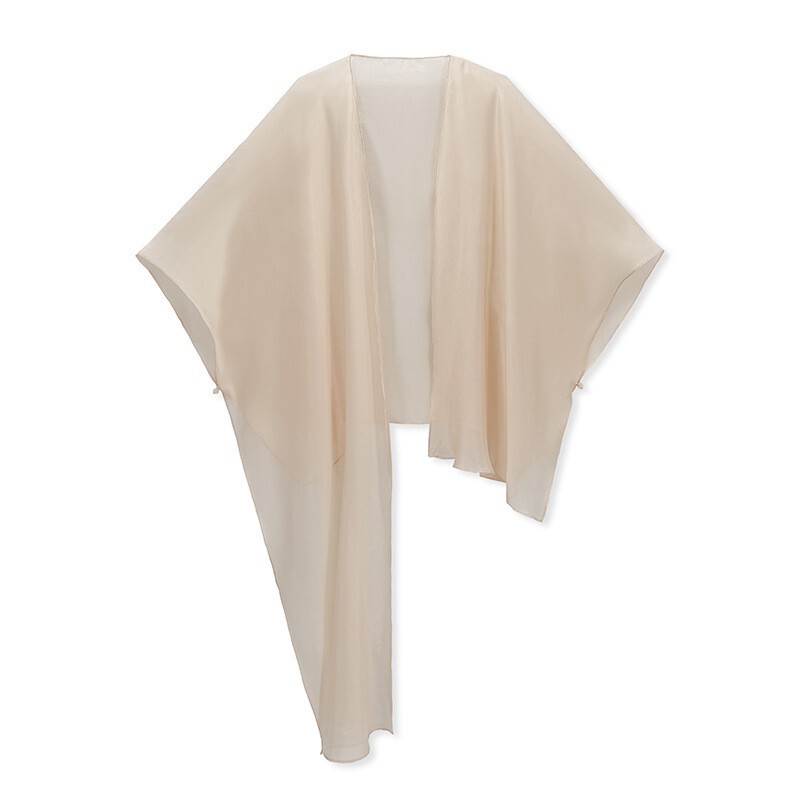 Bộ đầm hai dây thêu hoa kèm khăn choàng cardigan dáng dài — Khăn choàng màu be (giao hàng trong 7 ngày), Váy hai dây (giao hàng trong 7 ngày), Váy hai dây (giao hàng trong ngày), Bộ sản phẩm (giao hàng trong 7 ngày)