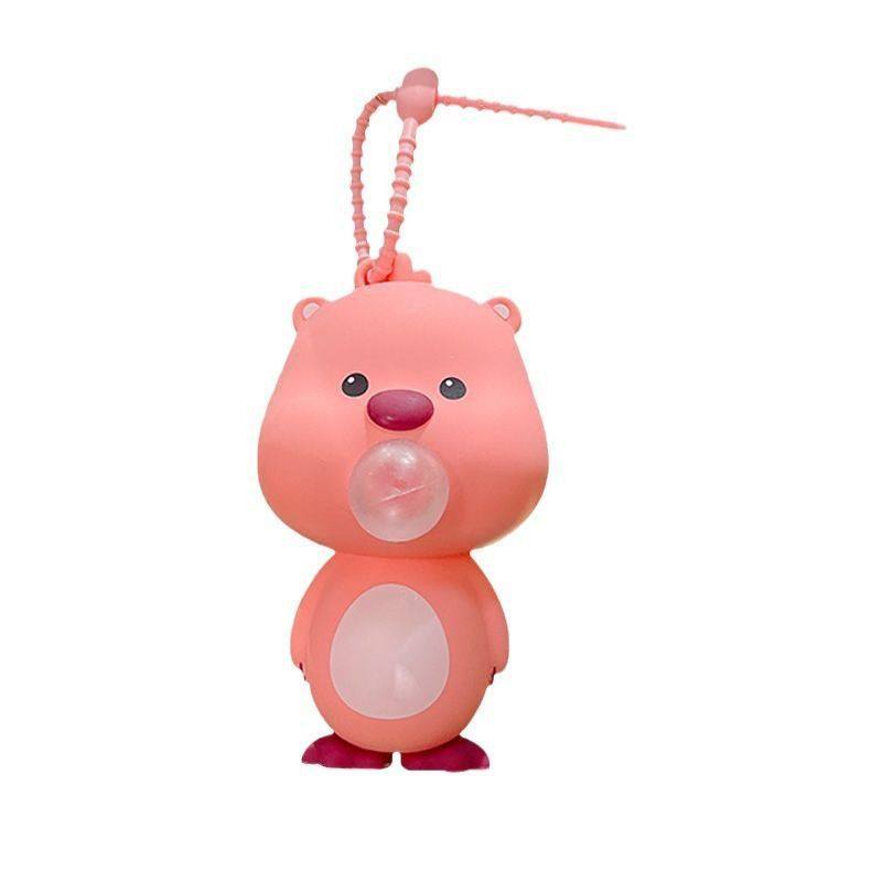 Kapibala Bubble Pinch Decompression Toy Cute Ruby Bubble Blowing Pendant Keychain Push Gift