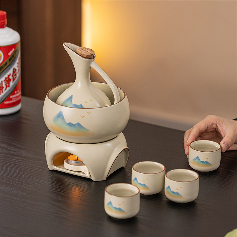 Gifts for Elders, Wine Warmers for Fathers, Teachers and Leaders, Wine Warmers, Wine Warmers, Sake, Chinese-Style Retirement Gifts