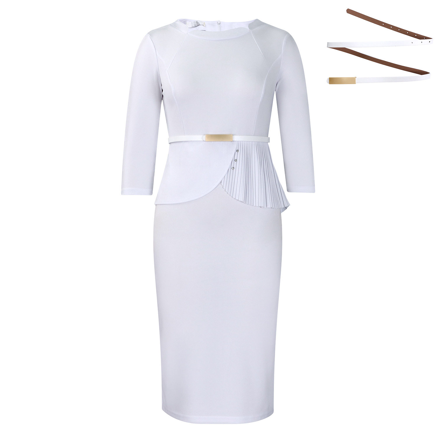 Elegant African Bodycon Dress Fashionable OL Style Slim Fit Comfortable Fabric Perfect for Office or Formal Occasions