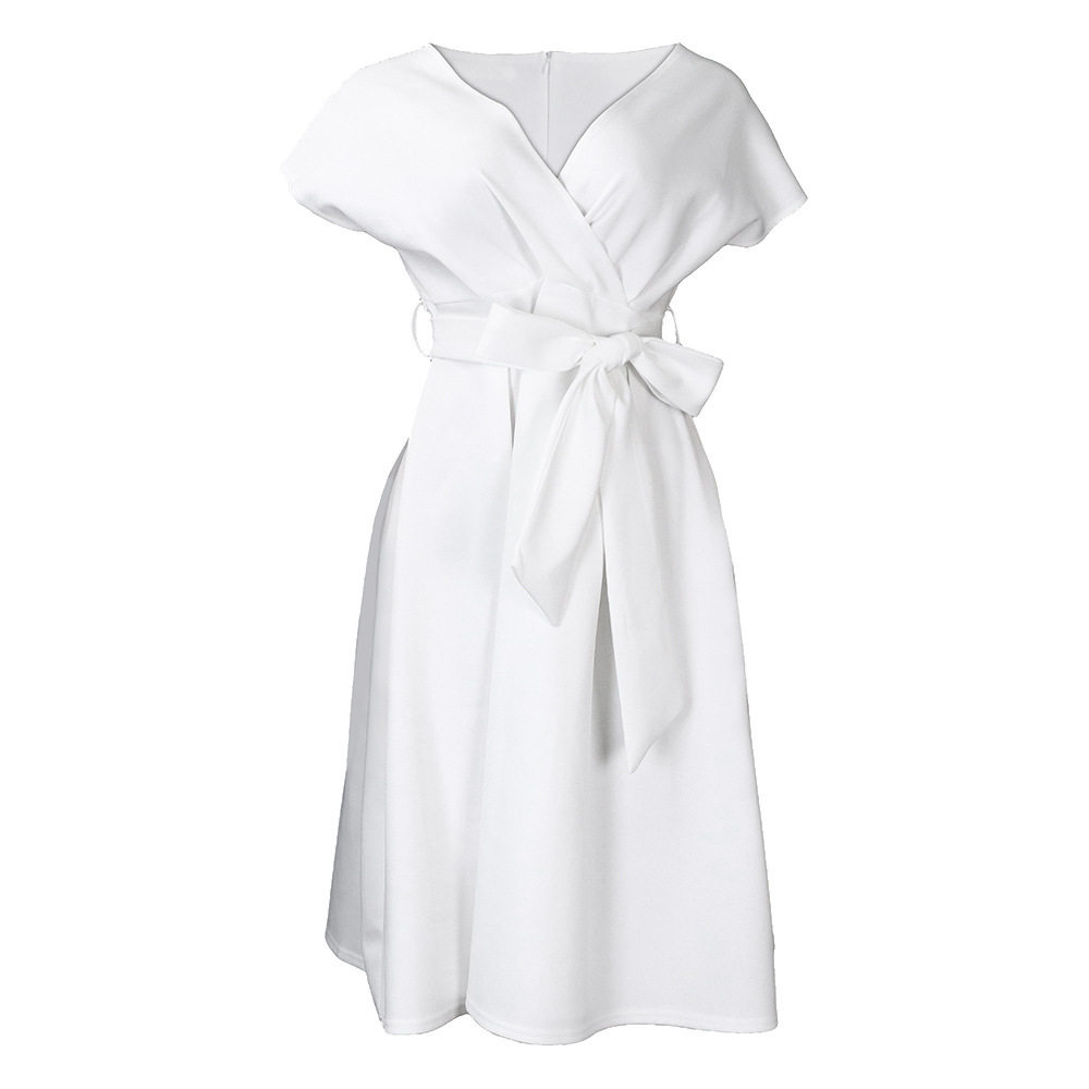Plus Size African Womens Evening Dress Short Sleeve V Neck Off Shoulder Flared Hem Elegant Party Wear Wholesale