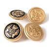 Fashionable Metal Crown Buttons Jk British Preppy Style Suit Coat Windbreaker Shirt Buttons Wheat Ear Badge Decorative Buttons