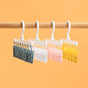 Multi-Clip Clothes Hanger Hat Storage Hanger Plastic Multi-Functional Clothes Drying Rack Hook Rotating Windproof Storage Rack P