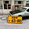 Wild long 09-6380 small license plate keychain