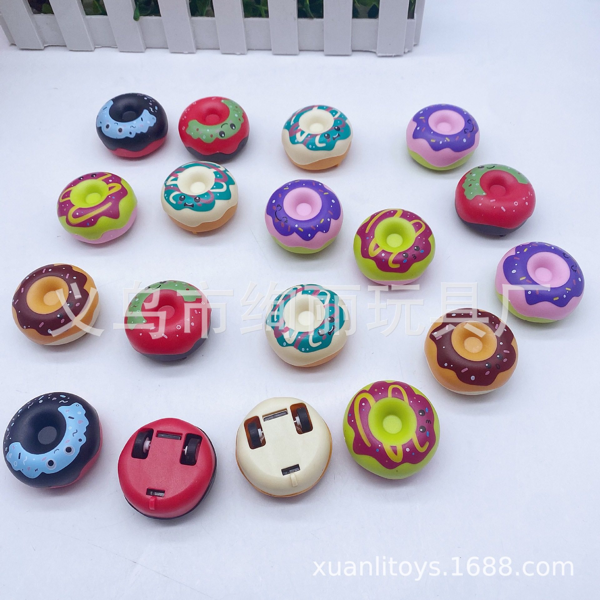 新款回力车 甜甜圈回力车 惯性车子玩具  幼儿园礼品跨境玩具