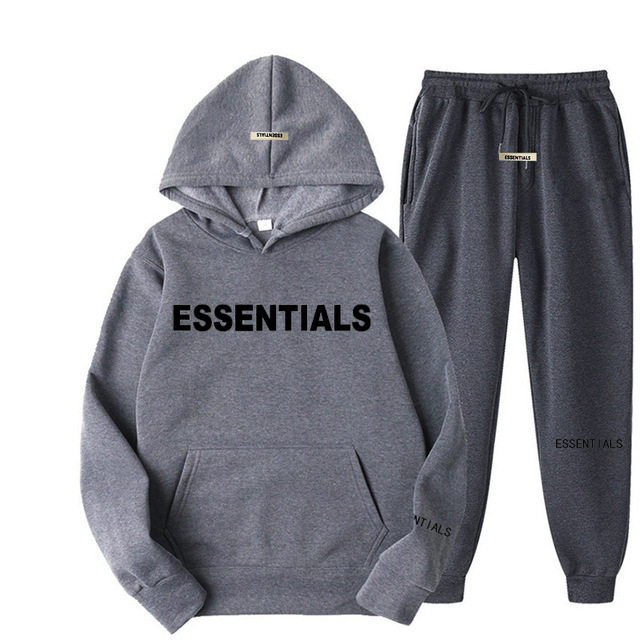 Cross-border European and American sweater suit Essentials new men's and women's long-sleeved sweater sweatpants suit pullover hoodie