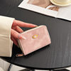 Cute zipper card holder Women's Small New Frosted id bag multi-card large capacity Student women's card holder wallet