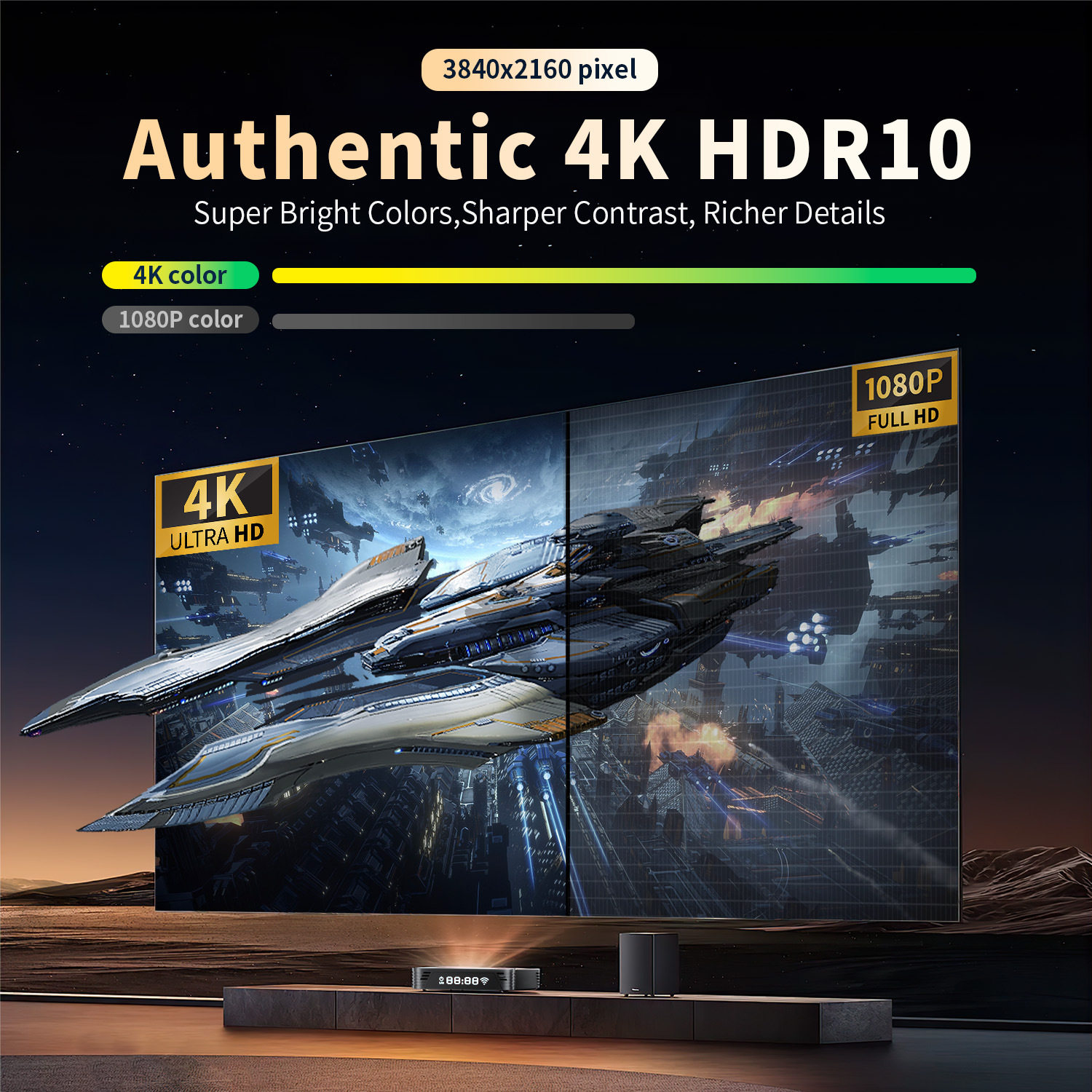 2025 New Cross-Border Set-Top Box Android 14 Bluetooth High-Definition Home Appliances Office Games Smart Portable Tv