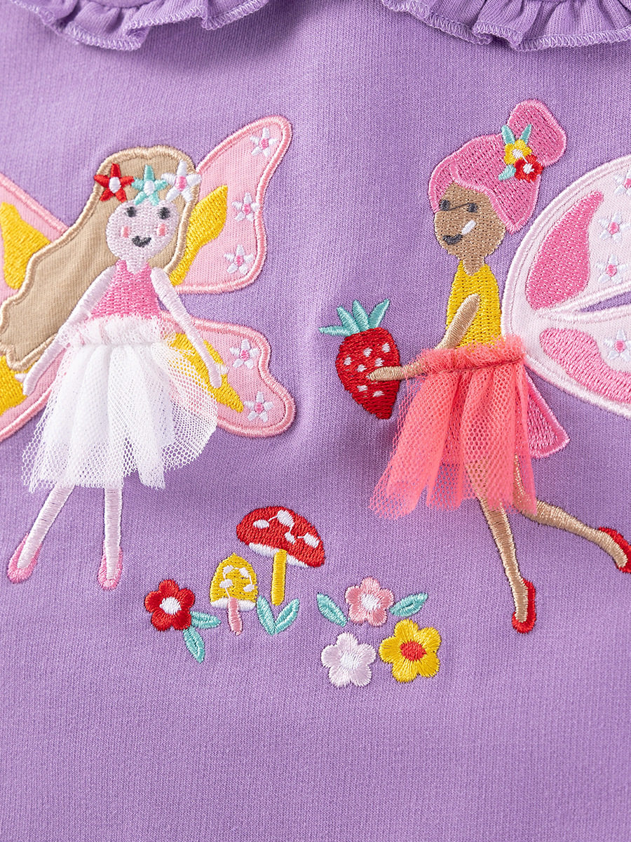 Fabbrica abbigliamento bambini, set bambine cartone animato con applicazione, set bambini carino autunno