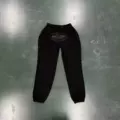 Black black print/trousers