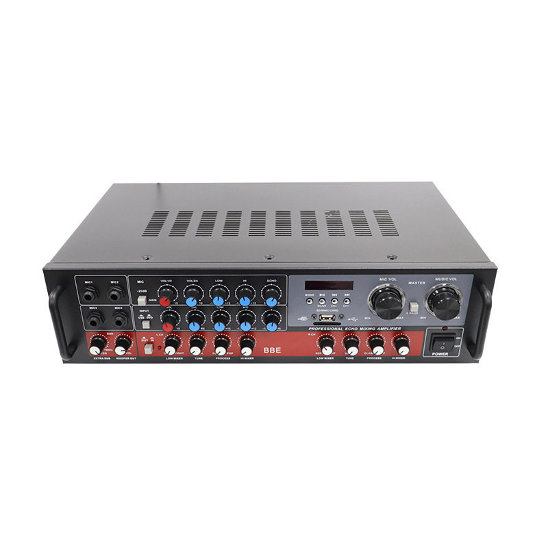 Cross-border wholesale high-power household power amplifier Bluetooth USB/SD public broadcasting constant pressure professional household power amplifier