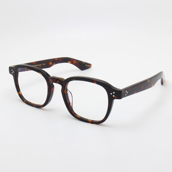 Japanese Style Glasses Frame MOMZA Same Style Frame Vintage Plate Glasses Myopia Glasses