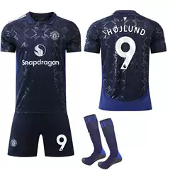 2425 New Man L Red Devils Away No.10 Rashford 8B Football Jersey suit Jersey M United Blue Foreign Trade