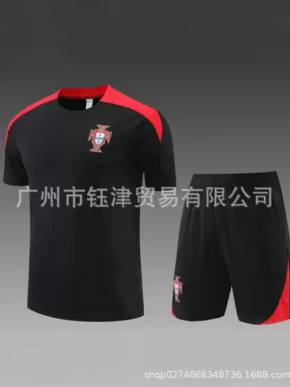 2324 National team short sleeve suit England Portugal France Netherlands Chelsea Inter Paris Barcelona suit