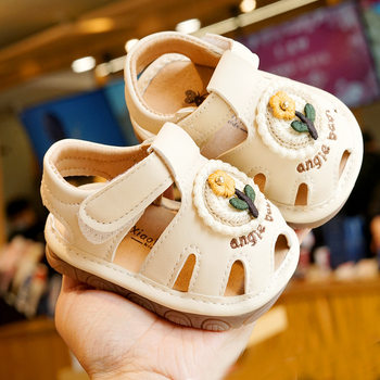 Toddler Shoes Summer Children Sandals Beginner Baby Shoes 1-2 Years Old Baby Shoes Soft Sole Non-Slip Call Shoes