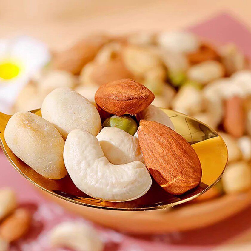 New Year's Goods Golden Colorful Mixed Nuts Gift Pack 800g Casual Roasted Mixed Nuts Snacks Group Purchase