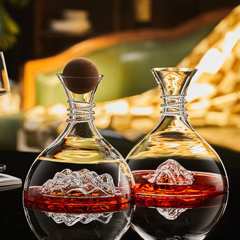 Creative Crystal Glass Fast Iceberg Wine Decanter for Wine European Style Wine Glass Household Wine Glass suit