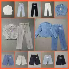 High Street Trendy Brand Alcatraz Island New Star Embroidered Letter American Street Retro Old Casual Pants suit