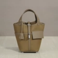 Elephant Gray (Canvas with Full-Grain Leather Trim)
