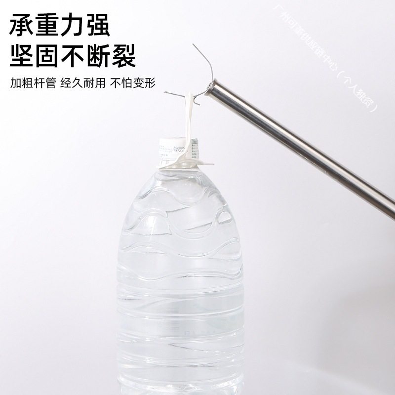 304 Stainless Steel Clothes Drying Rod with Integrated Fork, Extended Clothes Drying Rod with Fork, Clothes Drying Rod with Fork, Fixed Clothes Drying Fork