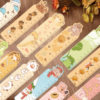 30 Cartoon Animal Ruler Series Simple Handbook Literary Creative Material Ins Reading Paper Bookmark DIY Batch