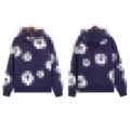 Purple blue sweater (white wreath)