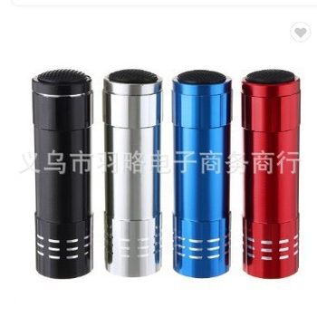 Factory direct supply 9led purple flashlight UV395 banknote checking flashlight UV glue curing fluorescent agent detection flashlight