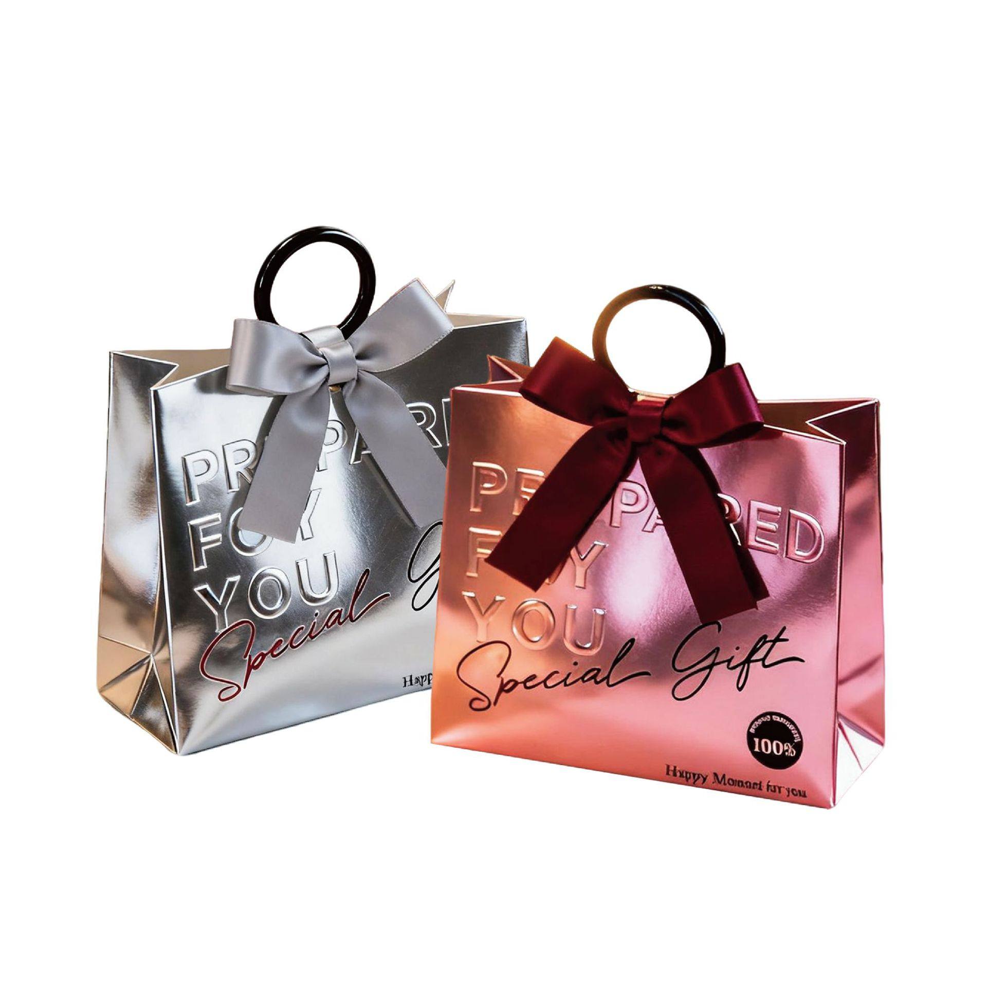2025 Original New Wedding Candy Bag, Engagement Return Gift Silver Card Candy Box, European Ins Style Souvenir Bag