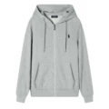 Zippered grey with black label - cotton