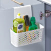 Wall-Mounted Storage Box Kitchen Cabinet Door Inner Shelf Hook Cling Film Cabinet Door Hanging Basket Organizer Storage Rack