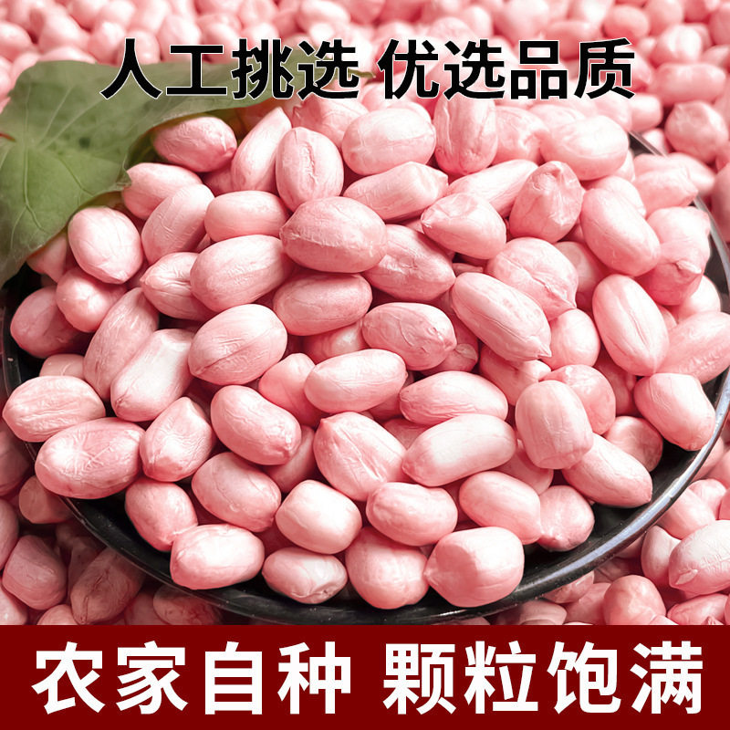 Raw Peanuts Commercial Wholesale Price White Sand Red-Skinned Peanuts Raw Local High-Yielding Peanut Seeds Fried and Boiled