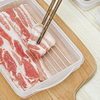 sanada Japan imported thin sliced meat preservation box refrigerator fish meat seafood frozen storage box plastic sealed box