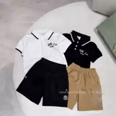 Shenzhen Nanyou T-Shirt Summer Academy Children's Polo Shirt and Shorts Trendy Versatile Casual School Uniform Japanese Style