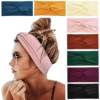 European and American Candy-Colored Cross Headband, Elastic Women's Sports Yoga Anti-Sweat and Sweat-Absorbing Fashionable Headband for Stray Hair