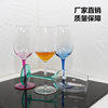 Cross-Border Hotel Creative Tall Wine Glasses Plastic Wine Glass Set Available in Three Colors for Wine