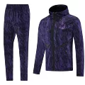 26 barcelona purple hooded windbreaker suit