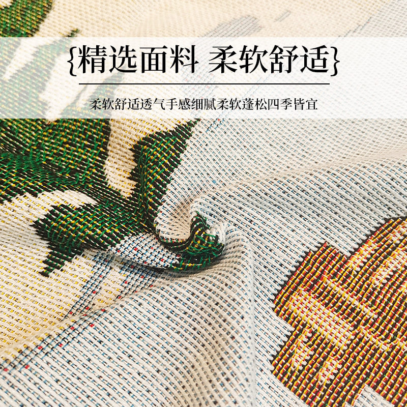 Cross-border Foreign Trade Camping Blanket Ins Wind Beach Towel Line Blanket Outdoor Carpet Sofa Blanket Cover Blanket Sofa Cover Cover