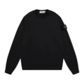 Black stone island - crew neck sweatshirt