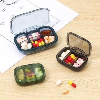 Small Pill Box, Portable, Three Meals a Day, Mini Carry-On, Seven Days a Week, Sealed Moisture-Proof Pill Medicine Mini Pill Box
