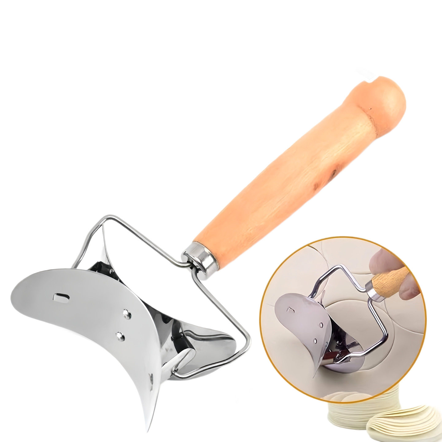 Stainless Steel Dumpling Slicer Dumpling Making Tool Household Dumpling Mold Kitchen Peeler Manual Peeler