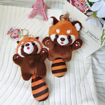 Cute Cartoon Sequin Unicorn Doll Plush Toy Raccoon Triangle Dinosaur Pendant Bag Keychain