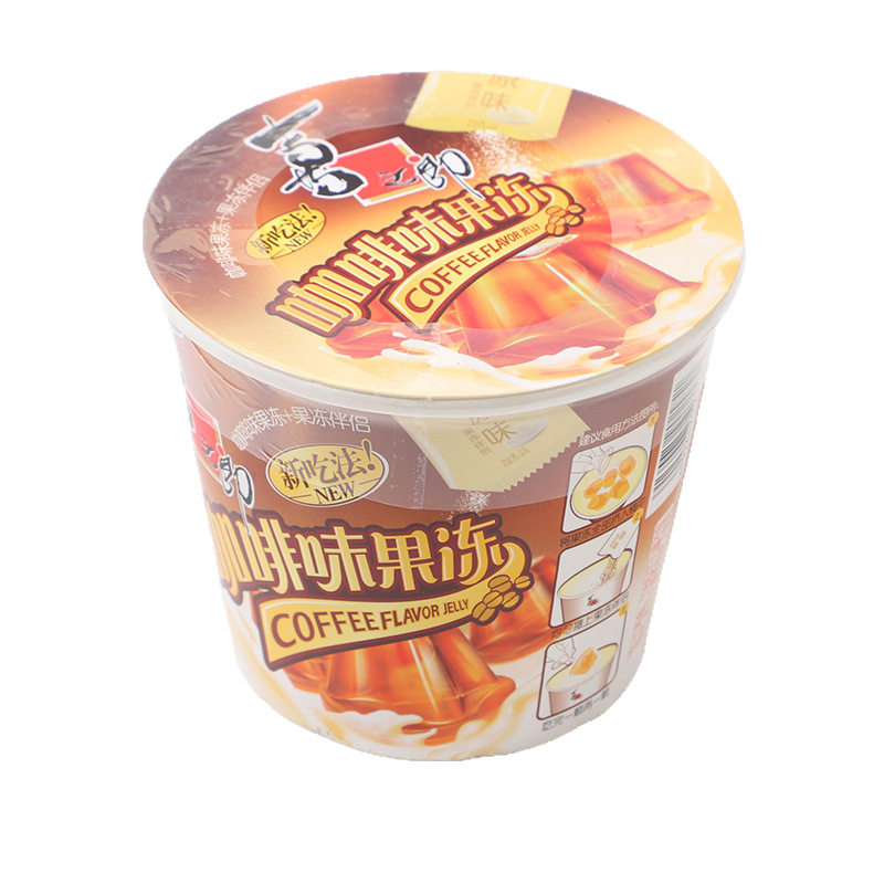 Xichilang Coffee Jelly Tea Jelly 117g Barrel Rock and Roll Sticky Powder Shake Frozen Children's Snack Jelly