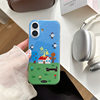 Blue Sky Bird House Cute Dachshund Suitable for Iphone17 Apple 16Promax/15/14 Mobile Phone Case for Women